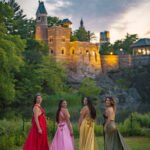 Flying dresses in Central Park