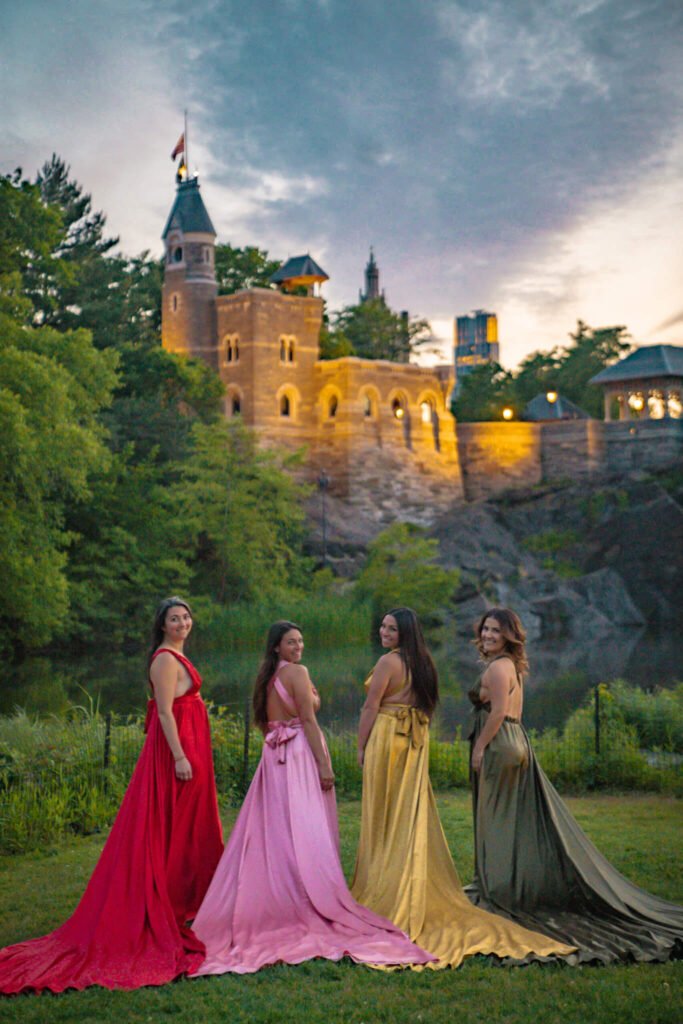 Flying dresses in Central Park
