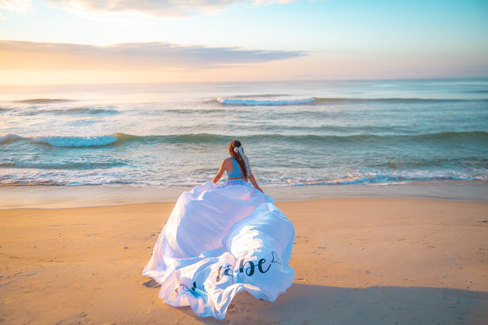 Flying dress photoshoot in New Jersey (LBI)
