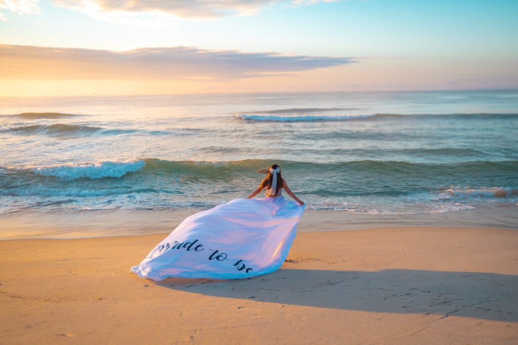 Jersey Shore Flying Dress Photoshoot