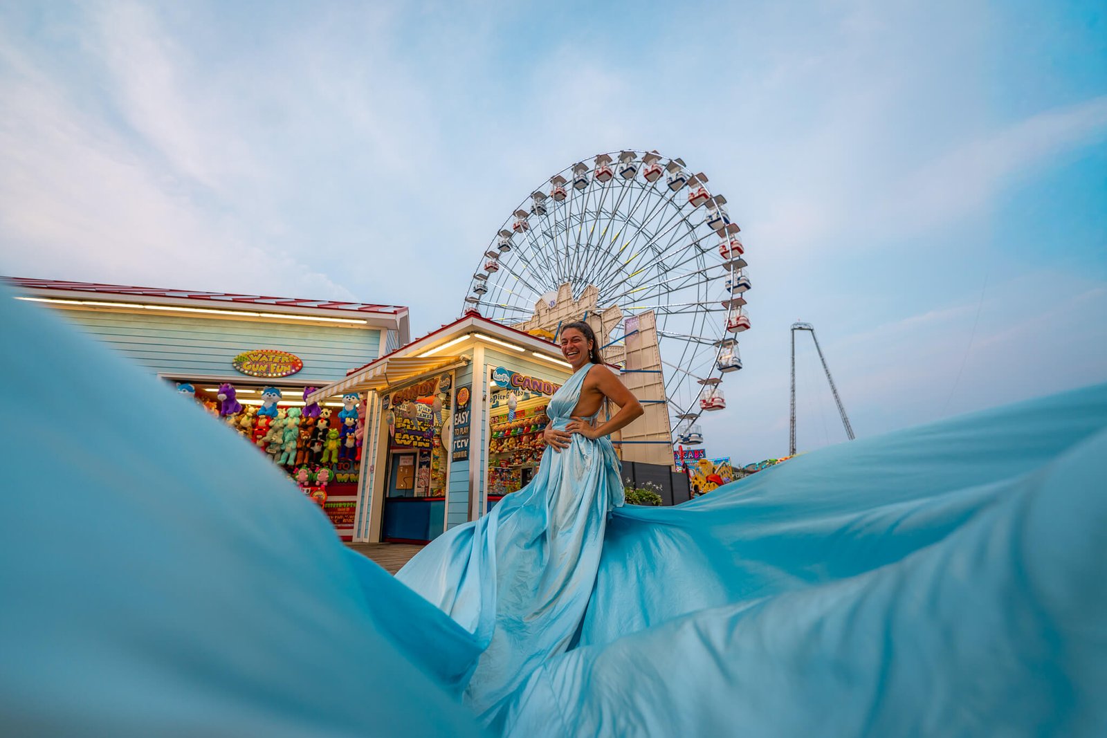 Flying Dress Photoshoot in Seaside New Jersey