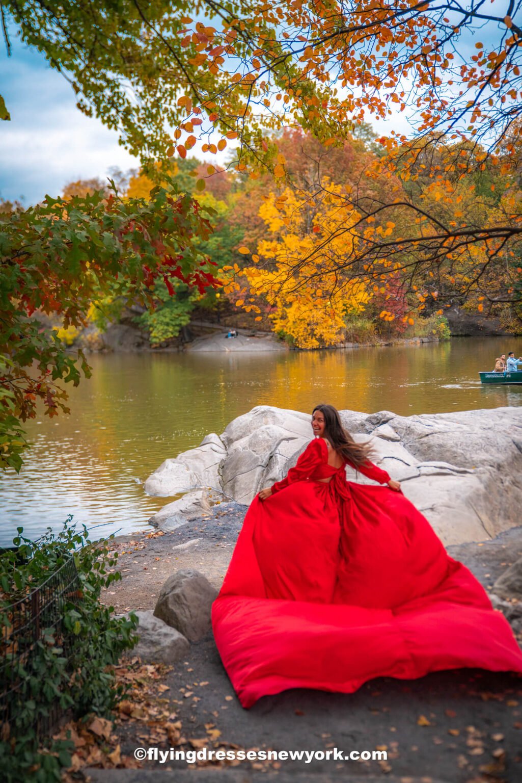 Central Park Fall Foliage photoshoot
